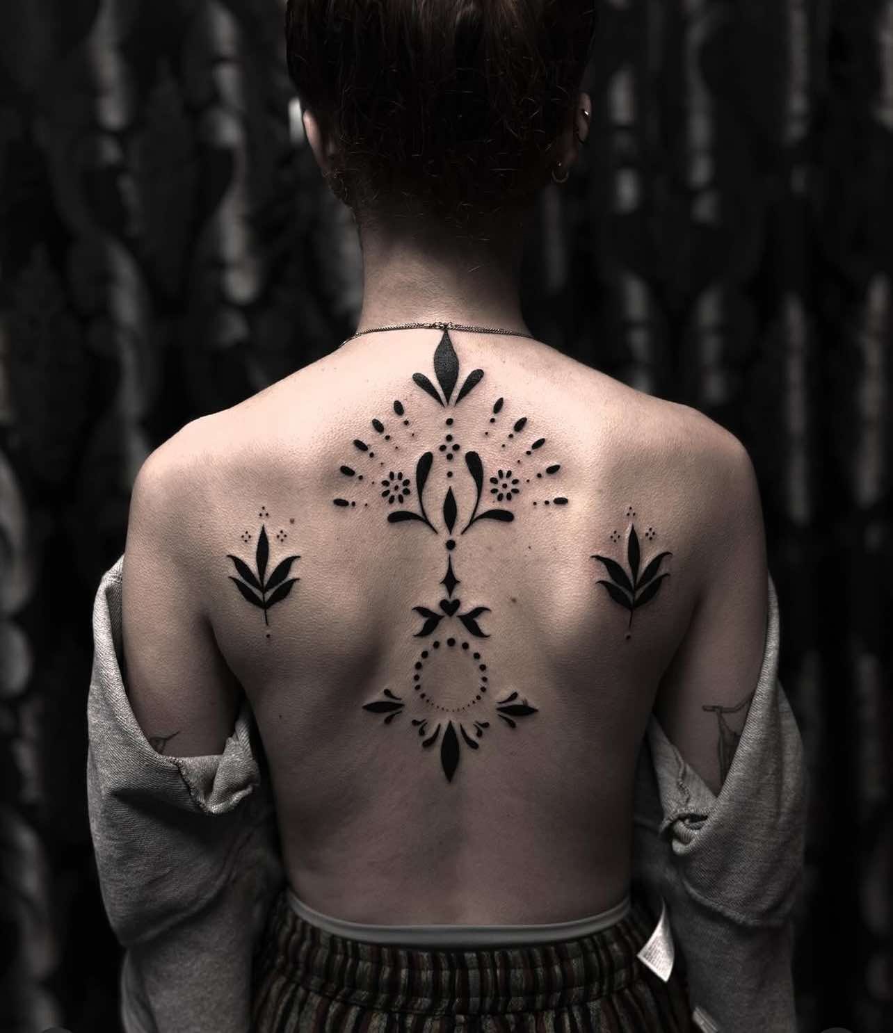 Ornamental tattoo by Bri