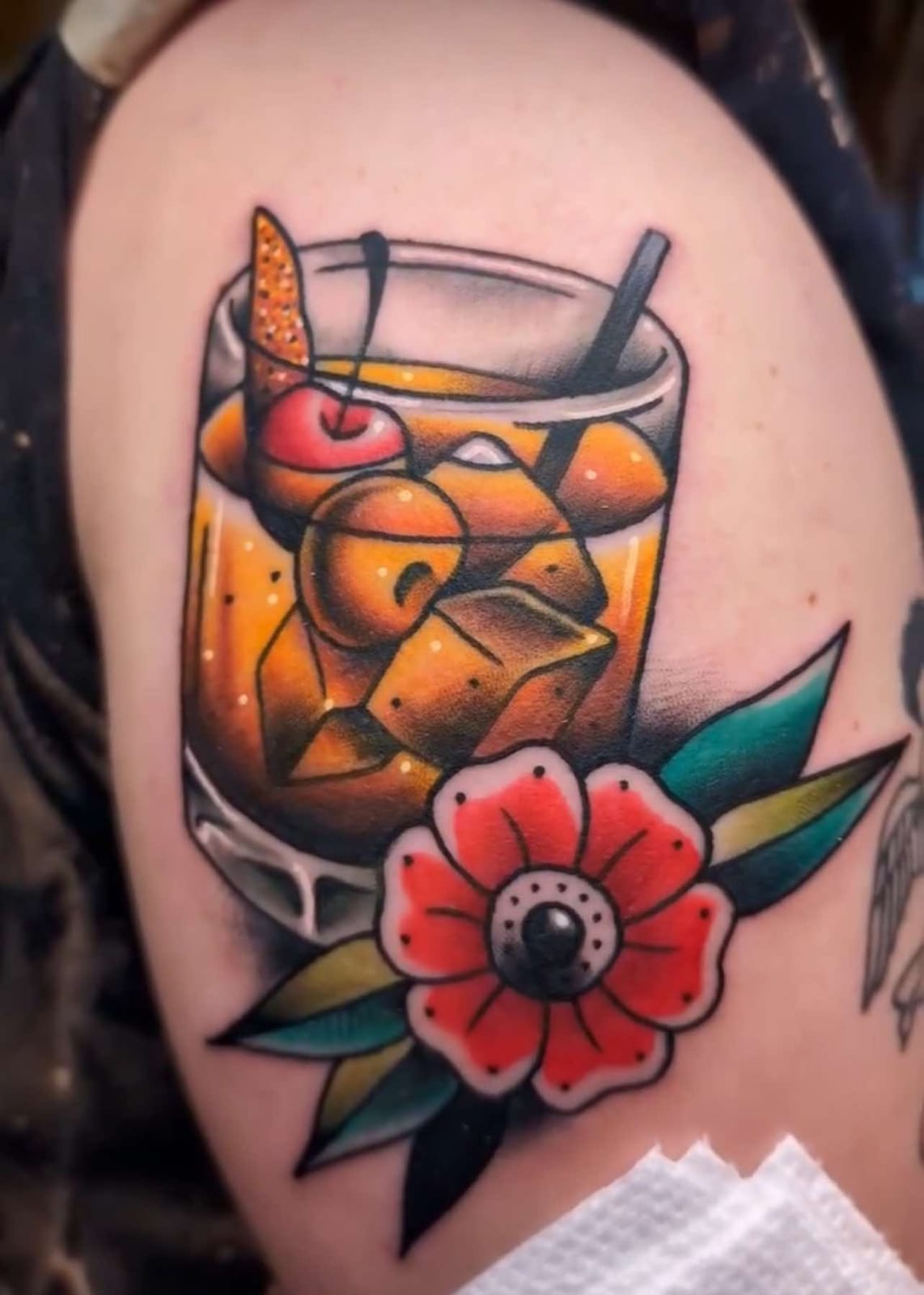 Traditional tattoo by Tyler Wolf