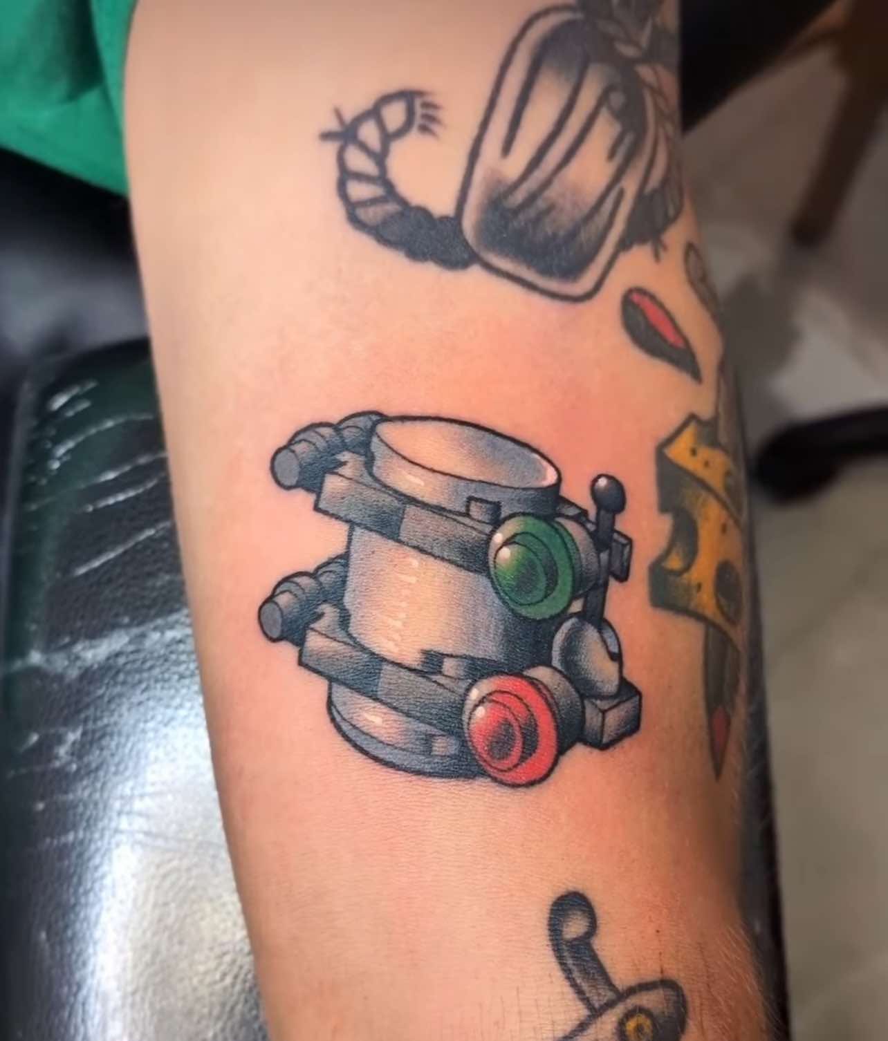 Neo-Traditional tattoo by Tyler Wolf
