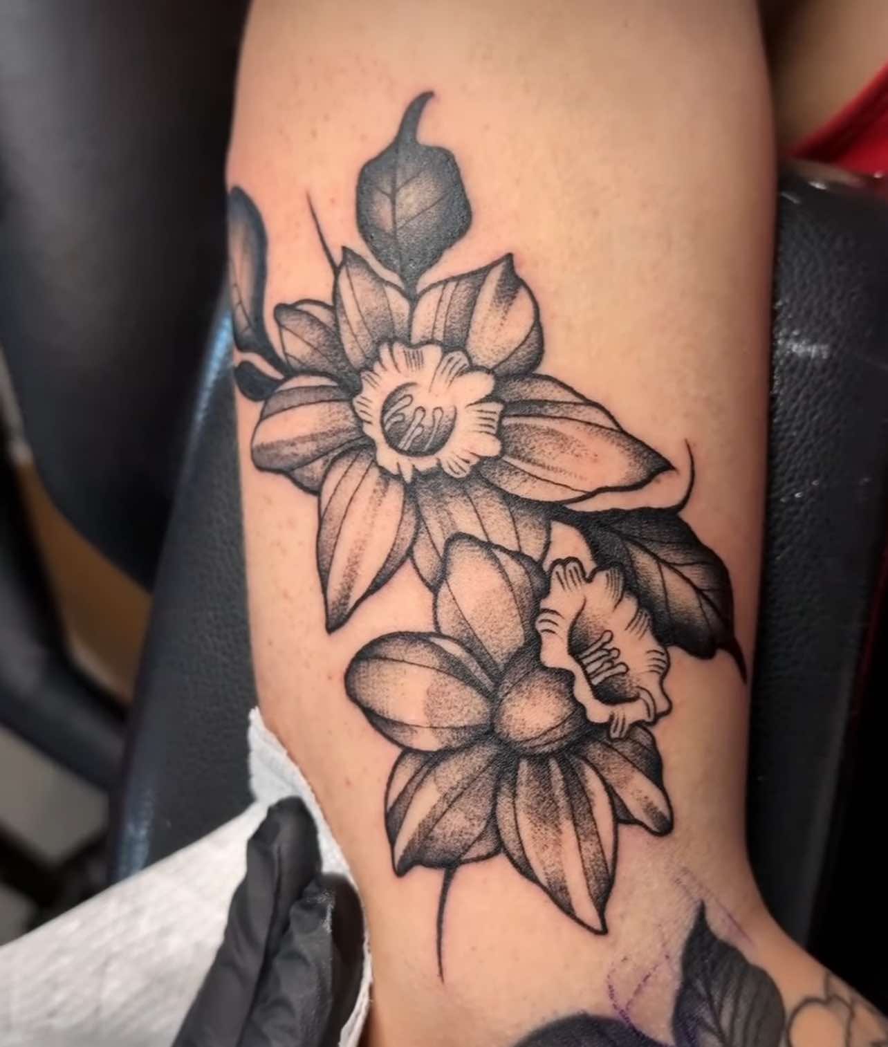 Neo-Traditional tattoo by Tyler Wolf