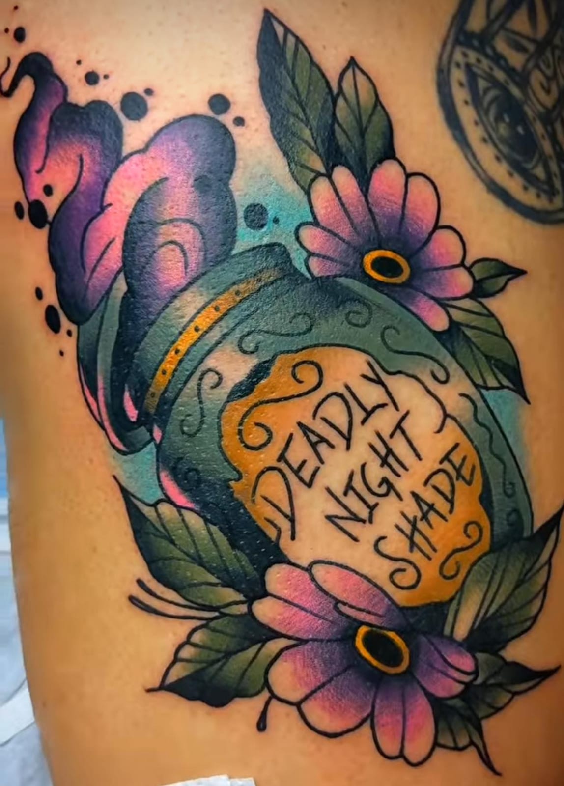 Neo-Traditional tattoo by Tyler Wolf